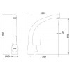 Смеситель для кухонной раковины GENEBRE K8 (61203 28 45 66) 